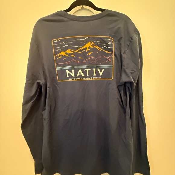 Native Deep Blue Tee - Picture 3 of 5
